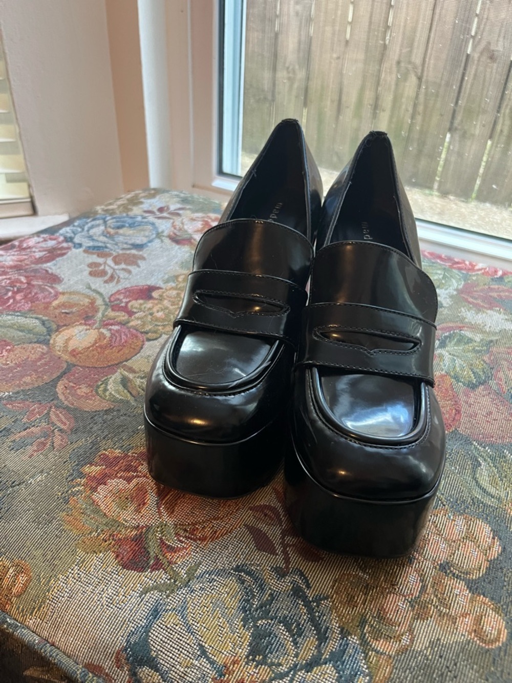 Madden Girl Black Platform Loafers for Women